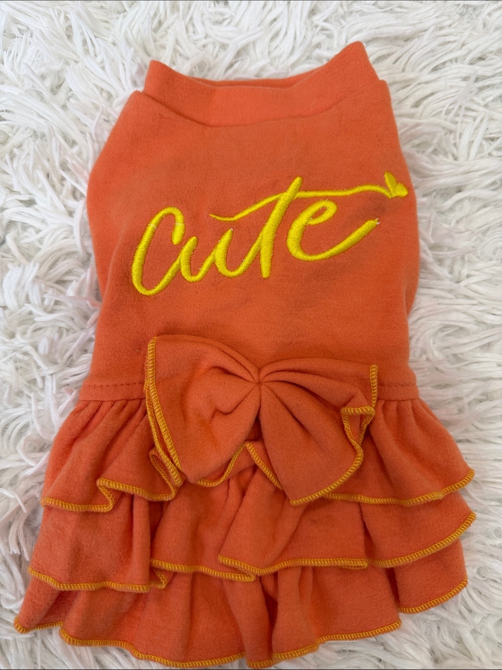 Ruffle Dog Dress Size 1/XS
